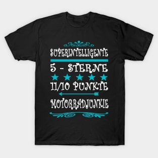 Motorradjunkie Intelligent Geschenk Lederjacke T-Shirt